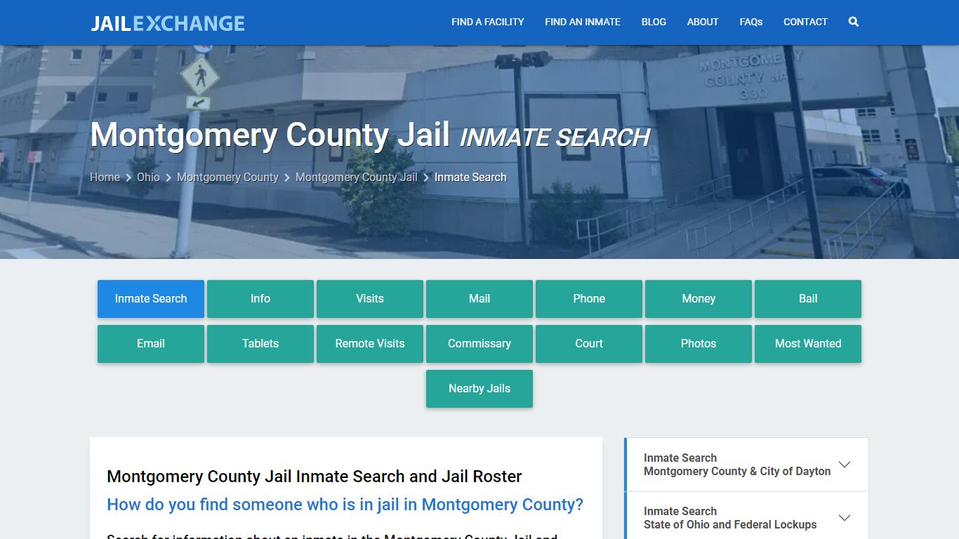 Montgomery County Jail Inmate Search - Jail Exchange